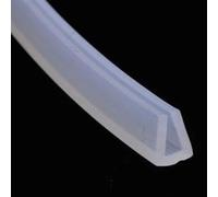 Joint d'étanchéité en caoutchouc silicone profilé en U de 80 pouces - Bordure flexible for portes de douche et panneaux de verre(12x15mm)