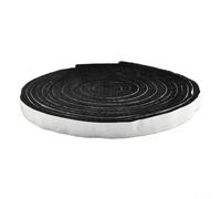 Joint d'étanchéité en fibre de 4,3 m résistant à la chaleur pour barbecue | Dos autocollant, montage facile, noir, 2,2 cm de large, durable