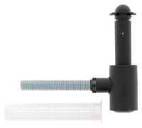 Joint d'étanchéité en plastique/acier inoxydable, butée de store, noir, 1 pièce