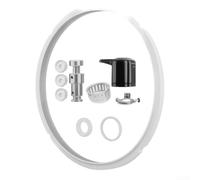 Joint d'étanchéité en silicone 22 cm pour WMF Perfect Plus | Lot de 10 pièces comprenant vanne flotteur, bouclier anti-blocage, solution d'entretien complète pour la cuisine