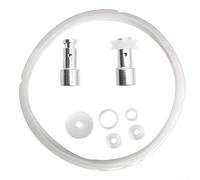 Joint d'étanchéité en silicone pour pot de 5 à 6 l | Convient pour modèles de 5 à 6 litres - Robinet flotteur en métal - Kit complet de rechange pour une utilisation polyvalente