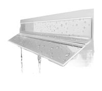 Joint d'étanchéité imperméable pour fenêtre, Tailles multiples transparentes de déflecteur pluie joint d'écart fenêtre adhésive TPE(35mm)