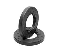 Joint d'étanchéité pour arbre rotatif, Double lèvre de couverture comité technique joint cadre NBR avec des tailles multiples d'identification du noir 45mm ressort(45x65x6(1pcs))