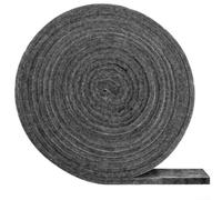 Joint d'étanchéité pour barbecue haute température - Bande d'étanchéité autocollante en feutre résistant à la chaleur pour porte de four - Anti-fuite - Gris - 4,5 m (1 pièce)