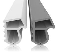 Joint d'étanchéité pour cadre de porte, en acier, de couleur grise, longueur 25 mètres, hauteur 16 mm