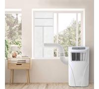 Joint d'étanchéité pour climatiseur - Climatiseur mobile - Refroidissement de pièce - Découpe sur mesure - Jusqu'à 92x35 cm - Blanc