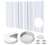 Joint d'étanchéité pour climatiseurs, kit de ventilation, 13/15 cm, 43-140 cm, blanc