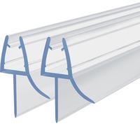 Joint d'étanchéité pour douche - Bande d'étanchéité pour salle de bain - Pour assurer l'étanchéité - Adaptée au verre de 6 à 8 mm - 100 cm - Transparente