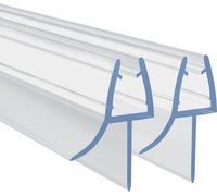 Joint d'étanchéité pour douche - Bande d'étanchéité pour salle de bain - Pour assurer l'étanchéité - Adaptée au verre de 6 à 8 mm - 100 cm - Transparente