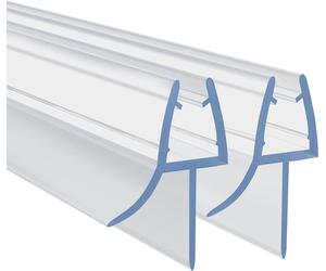Joint d'étanchéité pour douche - Bande d'étanchéité pour salle de bain - Pour assurer l'étanchéité - Adaptée au verre de 6 à 8 mm - 100 cm - Transparente
