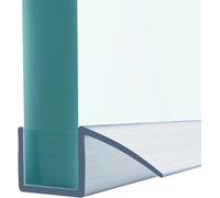 Joint d'étanchéité pour douche - Joint d'étanchéité pour porte en verre - Étanchéité pour salle de bain - Silicone de haute qualité - 200 cm - Transparent