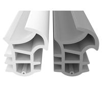 Joint d'étanchéité pour fenêtre - Profilé TPE - 10 m - Blanc - 17 x 14 mm - Pour portes et fenêtres