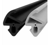 Joint d'étanchéité pour fenêtres, profil en U, 5,1 mm, noir, 25 mètres, avec fil anti-étirement