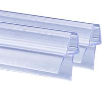 Joint d'étanchéité pour porte de douche - Bande d'étanchéité - Pour maintenir l'humidité à distance dans la salle de bain - Adaptable universellement - 2 pièces de 80 cm - Transparent