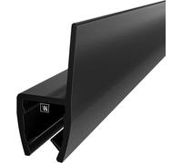 Joint d'étanchéité pour porte de douche - Joint en caoutchouc pour vitrage - Joint d'étanchéité pour salle de bain - Résistant aux UV et aux moisissures - 2000 mm x 8-10 mm - Noir
