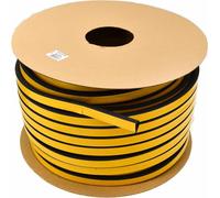 Joint DGP, type D 21x15 mm, caoutchouc noir, étanchéité professionnelle pour portes et fenêtres, isolation thermique et acoustique, résistant aux intempéries, rouleau de 50 mètres