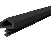 Joint d'isolation Porte intérieure feuillure 10mm Hauteur 5,5mm Flexible Souple Caoutchouc TPE Noir Calfeutrage Rainure Garniture Isolant Etanchéité Profil Thermique (Longueur 1m)