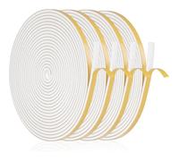 Joint d'isolation pour fenêtre - ESTAMPILLE - 20m - 6x3 mm - Blanc - Mousse adhésive - Anti-froid - Anti-bruit