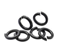 Joint élastique noir en acier inoxydable 304, rondelle de verrouillage fendue à ressort pour vis et boulons(M24 x10pcs)