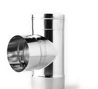Joint en T 90° en acier inoxydable pour conduits de cheminée (DN 160)