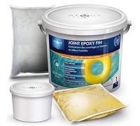 JOINT ÉPOXY NOIR Atout Résines 1 kg - Joint Carrelage Étanche Haute Résistance - Salle de Bain, Douche, Cuisine, Piscine - Anti-Taches - Fabriqué en France