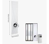 Joint Fenêtre Climatiseur Portable 200cm Polyester Joint Fenêtre(3M) | Polyester , de serrage ajustable, air chaud, pour idéal été, 200cm longueur