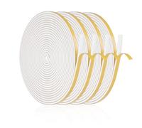 Joint Fenetre Isolation Anti Froid, 20m Joint Porte d'entrée Mousse Adhésif 6 x 3mm Bande Etancheite Autocollante Isolant Fenêtre Contre le vent, Anti pluie, Anti-bruit (Blanc)
