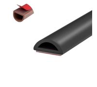 Joint Fenetre Isolation Anti Froid Joint D'Étanchéité Autocollant en Silicone Pour Portes Et Fenêtres Type D 9 X 4mm Insonorisé Coupe Vent Silencieux Et Anti Poussière 6M Noir