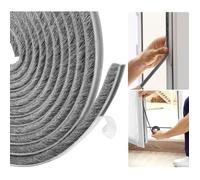 Joint fenêtre isolation brosse auto-adhésive 5m x 9mm x 9mm gris, pour porte entrée coulissante arrêt air