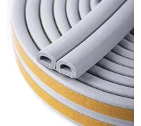 Joint Fenêtre Isolation, Joint Porte de Mousse Adhésive, Joint Isolation du bruit et Froid, Anti-glisse, Bande Caoutchouc Anti-froid Antichoc, total 10m Gris