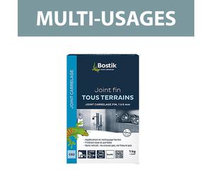 Joint fin tous terrains blanc 1kg BOSTIK