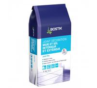 Joint flex carrelage pour mur et sol - intérieur et extérieur - gris - 5kg BOSTIK