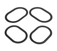 Joint Isolant en Silicone Résistant aux Intempéries 4pcs(Oval) | Matériau silicone pour durable, résistance pour usure, couleur noire, lot 4 , installation facile