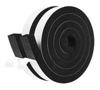 Joint Isolation pour Porte Fenêtre, Joint Calfeutrage en Mousse Caoutchouc, 30mm x 20mm x 2m, 2 rouleaux - Noir ODIPIE