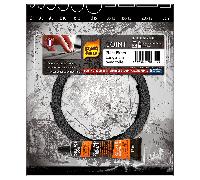 Joint Noir Pyrofeu Plat 15x1,2mm, longueur 2,5m, avec colle