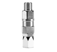 Joint Pivotant De 1/4", Pistolet PulvéRisation à En Acier Inoxydable Haute Pression Airless Rotatif Pour PulvéRisateur Sans Air 360 DegréS, Rotation Du Tuyau Raccord Accessoires PulvéRisate
