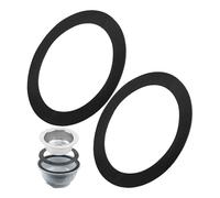 Joint plat pour écoulement de panier-filtre, 2 pcs, Ø 113 x 86 x 1 mm, pour garnitures 3 1/2", compatible avec BlancO, FRANKE, VIEGA, IKEA, etc., bague d'étanchéité panier-filtre, joint caoutchouc