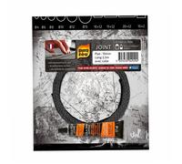 Pyro feu - Joint plat noir 10 x 1,2 mm 2,5 m avec colle