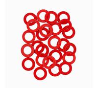 Joint Plat Vulkanite 1/2", 18,5 × 11 × 2 mm, 25 Pièces, 110 °C | Dimension Nominale 15/21 mm; Pour Eau Potable, Eau Froide Et Chaude, Pompes, Vannes Et Raccords
