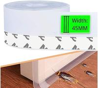 Joint porte douche - bande d’étanchéité en silicone transparent autocollant, paroi vitrée/fenêtre, anti-éclaboussures & pare-froid, 45MM pour grands jeux jusqu’à 30MM