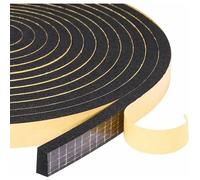 Joint Porte Isolation, Joint d'Étanchéité de Mousse Adhésive, Bande Caoutchouc Contre le Froid, 2 Rouleaux 12mm(l) x10mm(H) x4m(L)