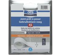 Joint prêt à poser - GEB - Largeur 41 mm x 3,35 m - Blanc