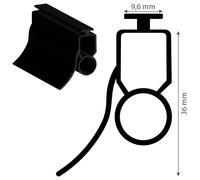 Joint profilé caoutchouc optique porte de garage - Somfy 9015220
