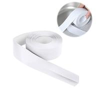 Joint Salle de Bain 12m*32mm Bande Étanchéité Autocollante PVC Blanc | Plinthe Souple Autoadhésive, Pour Baignoire, Salle de Bain, Cuisine, Anti-moisissure, Calfeutrage
