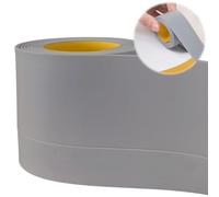 Joint Salle de Bain Gris 50 x 20mm 5m Bande Etanchéité Autocollante PVC