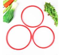 Joint Silicone Autocuiseur 22cm Remplacement Étanche(Red 3 Quarts) | Compatible séries Silit et autres, diamètre intérieur 22mm, extérieur 24.5mm, ajustement sécurisé