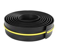 Joint sol garage PVC noir jaune 90 x 12 mm | PVC résistant, résistant aux UV, imperméable, usage extérieur uniquement, découpable sur mesure, 2,7 kg