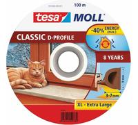 Joint tesamoll® profil D, 9 mm, marron, L-100 m, pour fenetres et portes, marron