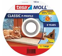 Joint tesamoll® profil P, 9 mm, marron, L-100 m, pour fenetres et portes, marron