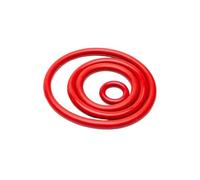 Joint torique en silicone | Rouge, CS 3 mm, OD 9-400 mm, 1/5/10/20/50/100 pièces : scellage isolant de qualité alimentaire(OD 23mm 50pcs)